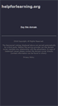Mobile Screenshot of helpforlearning.org